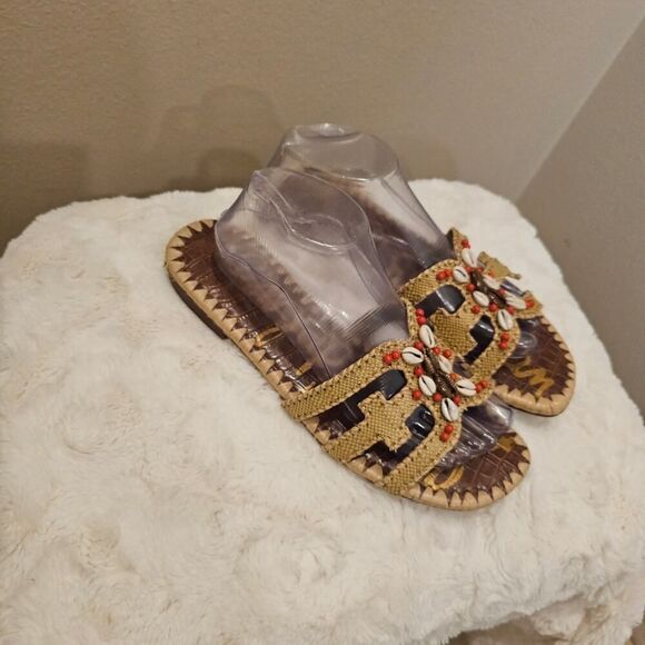 Sam Edelman Shell Slides Size 10 - Picture 2 of 7